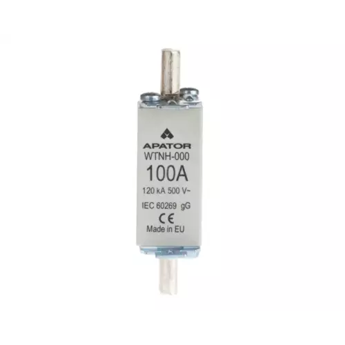 Wkładka bezpiecznikowa NH000 100A gG 500V WT-000 | WTNH | 1115282113T 1