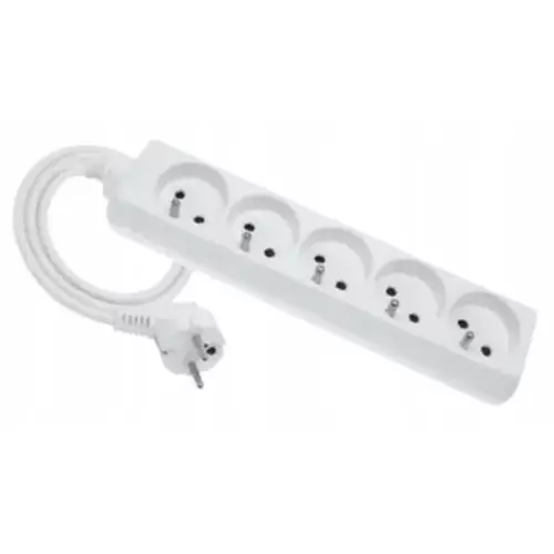 Przedłużacz 5 gniazd 1,5m z uziemieniem Elgotech EPS-501,5 1