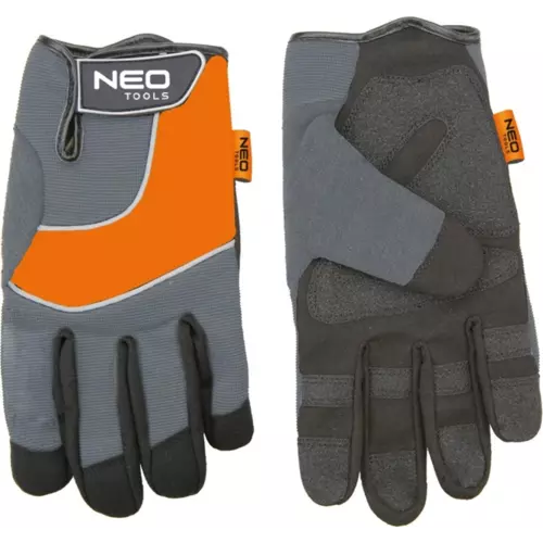 Rękawice robocze skóra syntetyczna wstawki PCV rozmiar 10 | NEO | 97-605 1