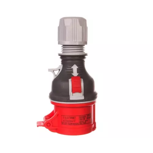 Gniazdo przenośne 16A 4P 400V czerwone TWIST GPP 16/4 IP44 | 921871 1