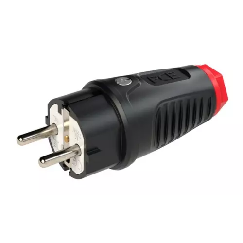 Wtyczka gumowa 16A 2P+Z 230V UNI-SCHUKO IP54 | PCE | TAURUS2 | 0521-sr 1