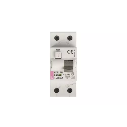 Wyłącznik różnicowo-nadprądowy 2P 25A B 0,03A typ AC KZS-2M | 002173106 1