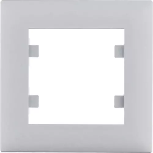 Ramka 1-krotna srebrna | HAGER POLO | Lumina Intense | WL5512 1