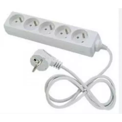 Przedłużacz ECONOMIC 5-gniazd z/u 5m /H05VV-F 3x1/ | ELGOTECH | EPS-505 1