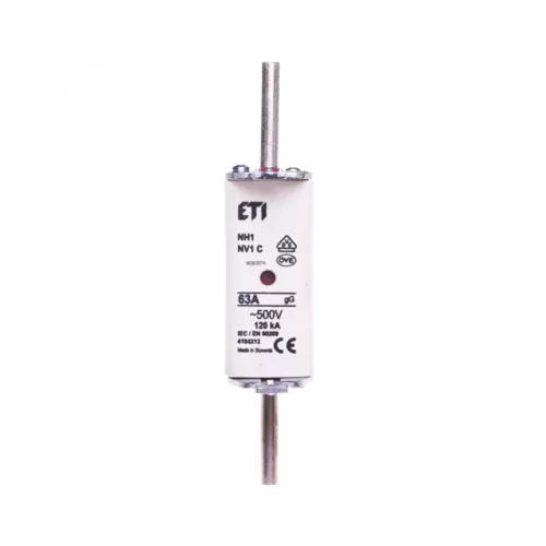 Wkładka bezpiecznikowa KOMBI NH1C 63A gG/gL 500V WT-1C | 004184212 1