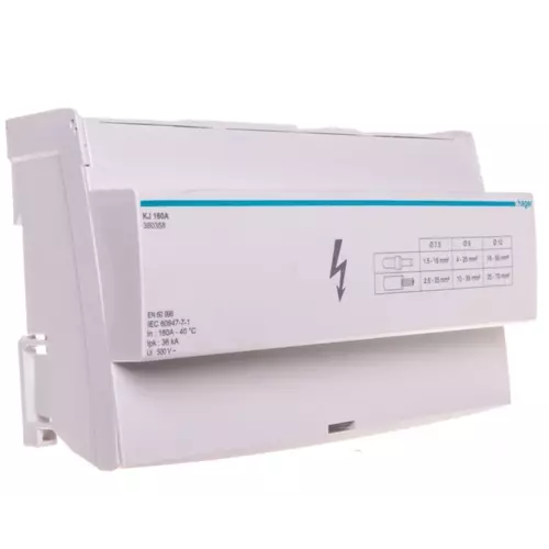 Blok rozdzielczy 4-biegunowy 160A | HAGER POLO | KJ | KJ160A 1