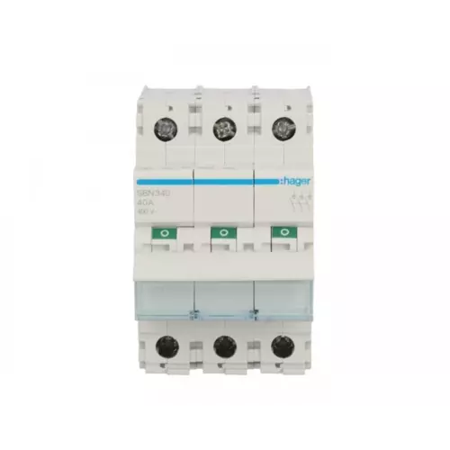 Rozłącznik modułowy 40A 3P | HAGER POLO | Rozłączniki SBN | SBN340 1