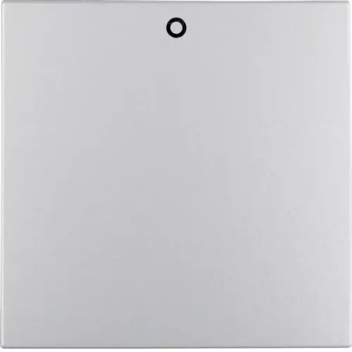 Klawisz z nadrukiem 0 do łącznika 2- i 3-biegunowego, alu B.Kwadrat Hager 1