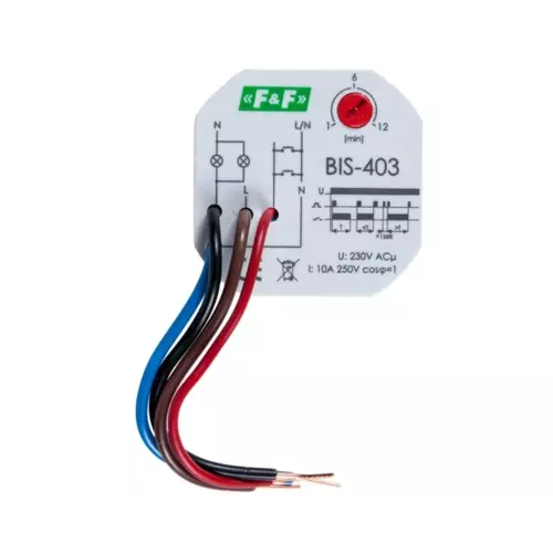 Przekaźnik impulsowy z wyłącznikiem czasowym 10A 2Z | F&F | BIS | BIS-403 1