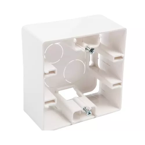 Puszka natynkowa jednokrotna 88.5x88.5x40mm IP20 biała | LEGRAND | 664798 1