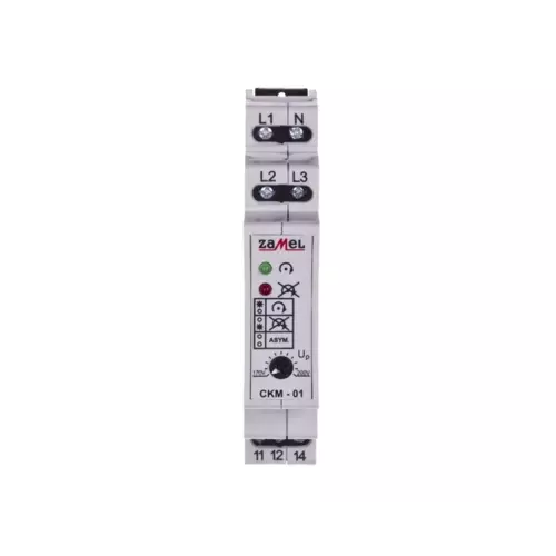 Przekaźnik kolejności zaniku i asymetrii faz 10A 1P CKM-01 | EXT10000019 1