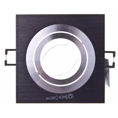 Oprawa punktowa 1x50W GX5,3 IIIkl. 12V IP20 CT-DTL50-B kwadratowa | 18289 1