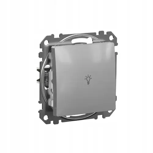 Przycisk "światło" srebrny IP20 Sedna Design Schneider Electric SDD113132 1