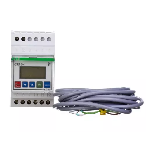Regulator temperatury z zegarem sterujacym 0-60 st.C 1P 16A | F&F | CRT-04 1