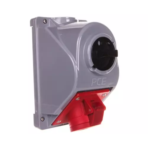 Gniazdo stałe z wyłącznikiem 0-1 16A 4P 400V IP44 | PCE | 96061440W 1