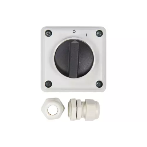 Łącznik krzywkowy 0-1 3P 12A IP65 E12-13 w obudowie | ELEKTROMET | 921213 1