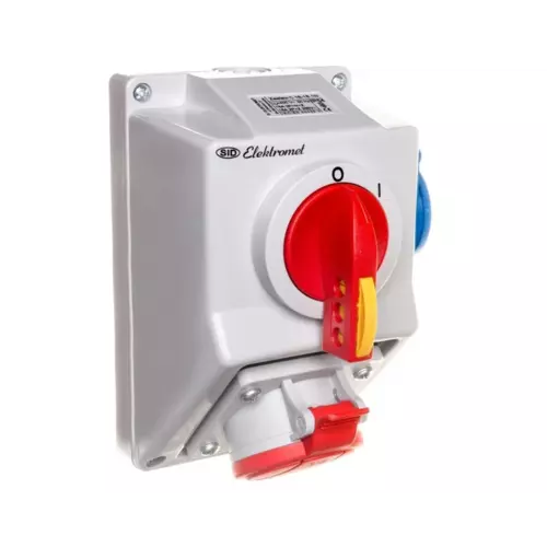 Zestaw instalacyjny z gniazdem 5P 1x 2P+Z 16A IP54 C16-18.1N | 971616 (0-I) 1