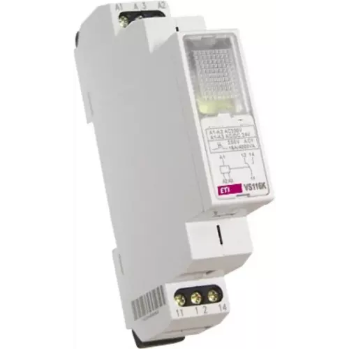 Przekaźnik modułowy 1P 16A 230 AC 24V /z lampką sygnalizacyjną | 002471211 1