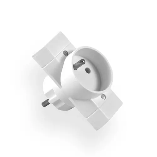 Rozgałęźnik wtyczkowy 1-gniazdo z/u + 2-gniazda b/u EURO | R-21 1