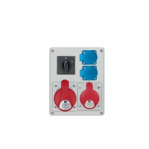 Rozdzielnica R-BOX 240 1x32A/5P 1x16A/5P 2x250V wył. 0/1 IP44 | B.1094W 1