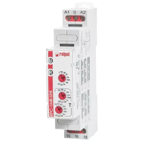 Przekaźnik czasowy 1P 1sek-10dni 12-/DC 50/60 Hz wielofunkcyjny | 863182 1