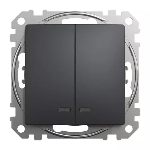 Łącznik świecznikowy z podświetleniem czarny antracyt | SDD114105L 1