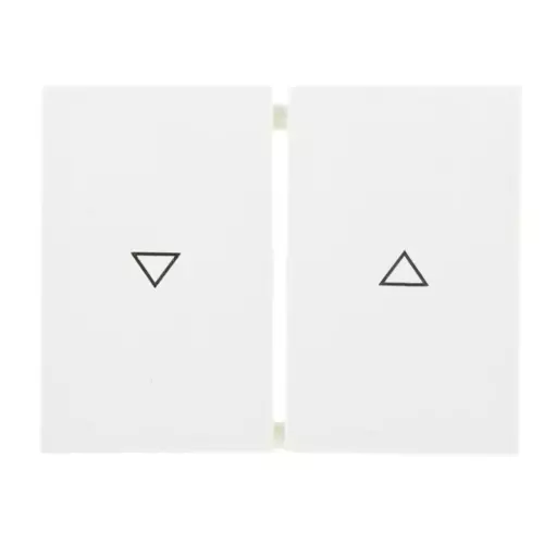 Klawisz świecznikowy z nadrukiem symbolu /strzałka/ śnieżnobiały | 14357109 1