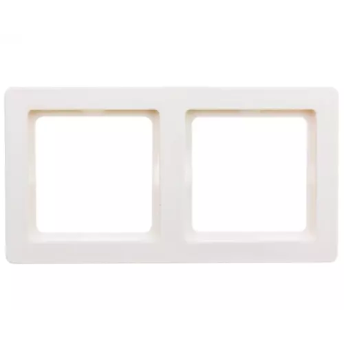 Ramka podwójna pozioma/ pionowa śnieżnobiała aksamit | 10126089 1