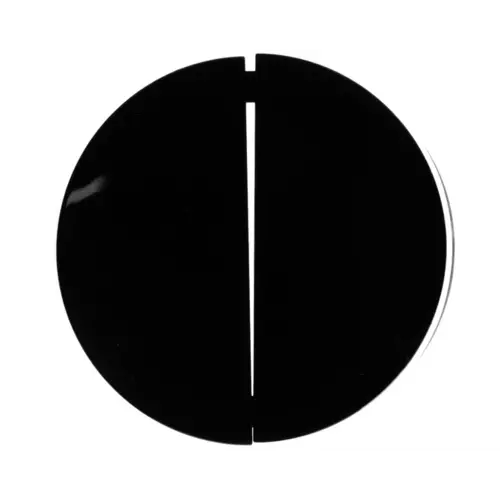 Klawisz podwójny do łącznika czarny | HAGER POLO | 16232045 1