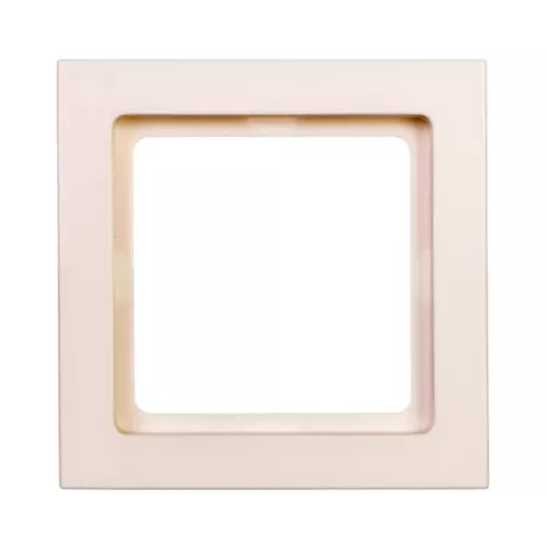 Ramka pojedyncza pozioma/pionowa biała aksamit | HAGER POLO | 10116099 1