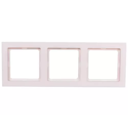 Ramka potrójna biały aksamit | HAGER POLO | Berker Q.3 | 10136099 1