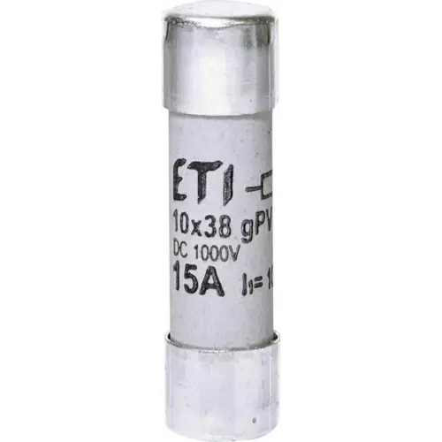 Wkładka topikowa cylindryczna gPV 15A/1000V DC UL ETI Polam 002625112 1