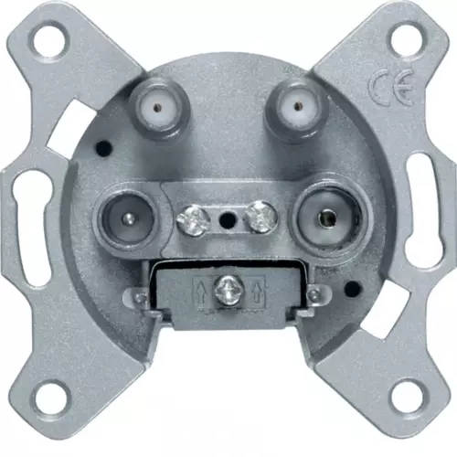 Gniazdo antenowe 4-wyjściowe nieprzelotowe mechanizm | HAGER POLO | 459410 1