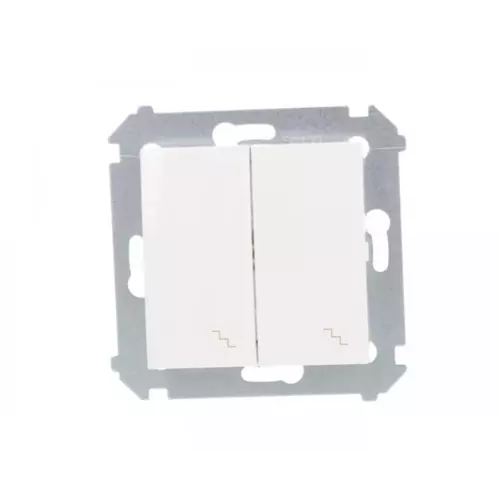 Łącznik schodowy podwójny biały | Kontakt-Simon | Simon 54 | DW6/2.01/11 1