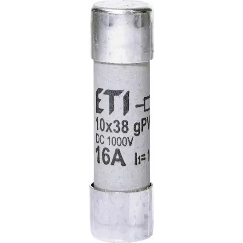 Wkładka topikowa cylindryczna CH10x38 gPV 16A 1000V UL ETI Polam 002625107 1