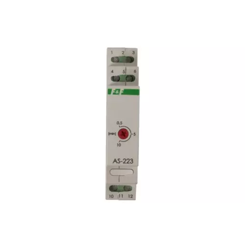 Automat schodowy z przeciwblokadą 16A 0,5-10min | F&F | AS | AS-223 230V AC 1