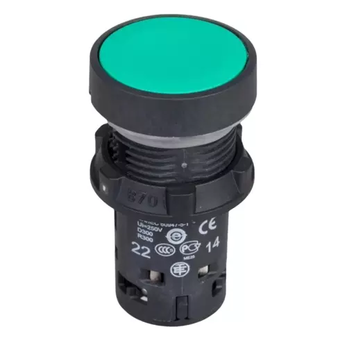 Przycisk sterowniczy 22mm zielony z samopowrotem 1Z+1R | Harmony | XB7NA35 1