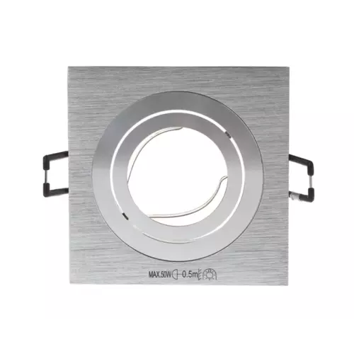 Oprawa punktowa 1x50W GX5,3 IIIkl. 12V IP20 CT-DTL50-AL kwadrat | 18281 1