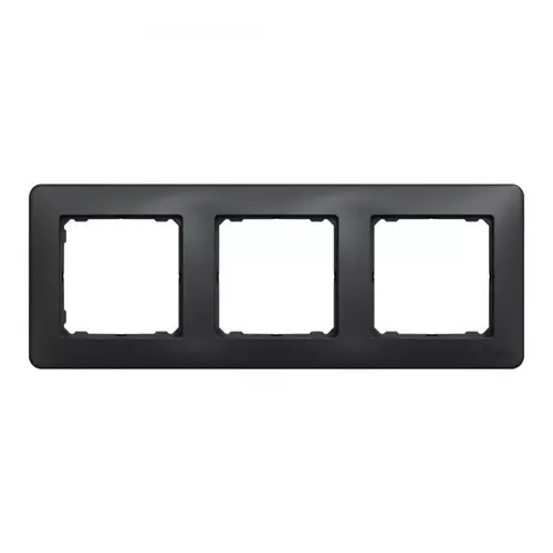 Ramka 3-krotna czarny antracyt | Schneider | SDD314803 1