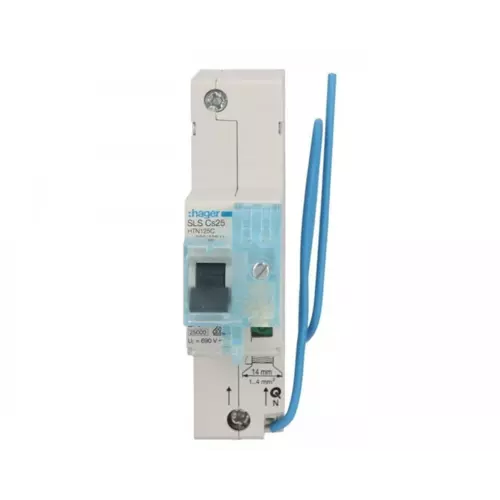 Wyłącznik nadprądowy selektywny 1P Cs 25A SLS | HAGER POLO | HTN125C 1