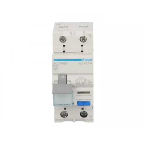 Wyłącznik różnicowo-nadprądowy RCBO 2P B10A 0,03A Typ AC | ADC910D 1