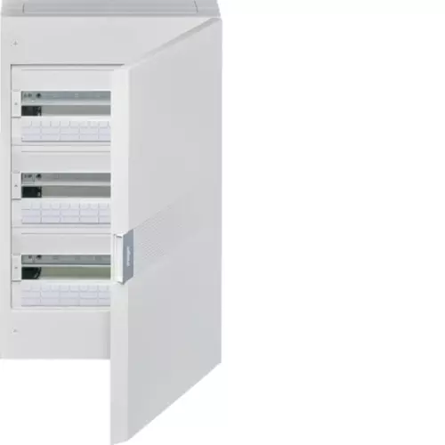 Vega Rozdzielnica natynkowa 3x18M IP40, drzwi białe | HAGER POLO | VB318PB 1