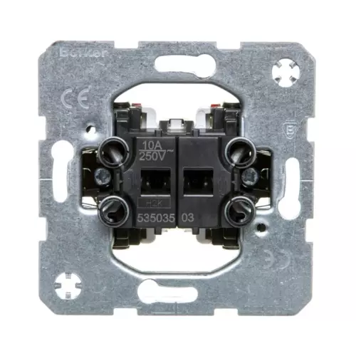 Przycisk podwójny oddzielne zaciski wejściowe | HAGER POLO | 53503503 1