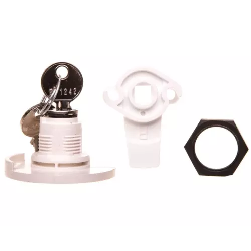 Zamek cylindryczny nr 1242E do obudowy IP44 | HAGER POLO | Univers | FZ597N 1