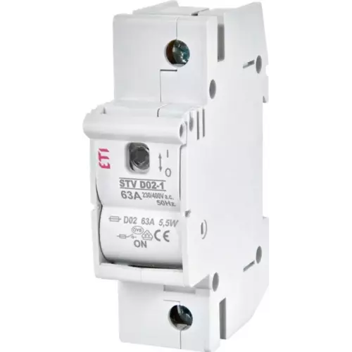 Rozłącznik bezpiecznikowy 1P 63A STV D02 | ETI-POLAM | D0 | 002271001 1