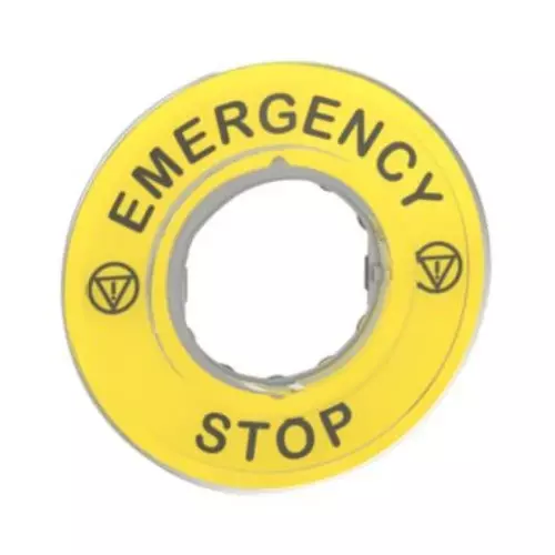 Etykieta emergency STOP 3D /5 szt./ | Schneider | Harmony XB4 | ZBY9320 1